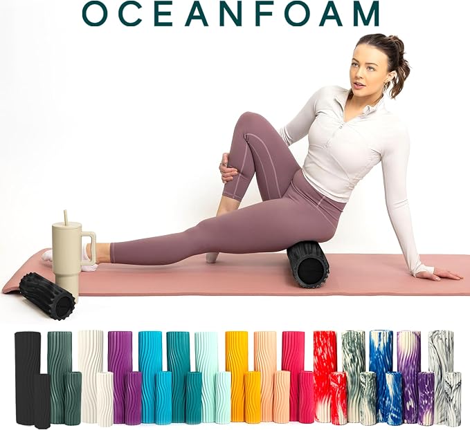 Oceanfoam Ripple Travel Foam Roller Firm Mini Foam Roller - Image 9