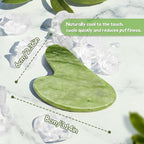 Flagest Gua Sha Facial Tools, Jade Stone Guasha Tool - Image 4