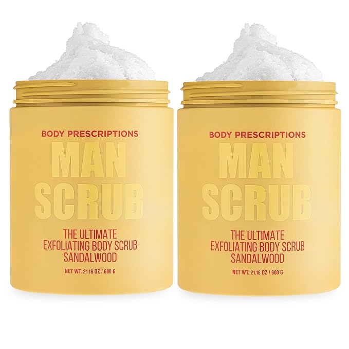 Body Prescriptions Men’s Exfoliating Body Scrub – Ultimate Skin Cleansing Wash by BodyPrescription