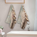 Nautical Seashell Starfish Hand Towels - Image 3