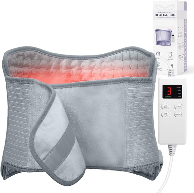 Electric Waist Heating Pad for Cramps and Back Relief by LITLISFlY