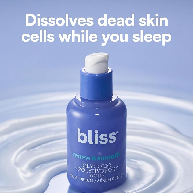 Bliss Renew & Smooth Night Serum – Glycolic Acid + Polyhydroxy Acid Exfoliating - Image 8