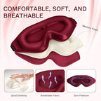 FlyCoco 99% Fully Block Out Light Eye Sleep Mask, 3D Deep Contoured Eyes Cover - Image 3