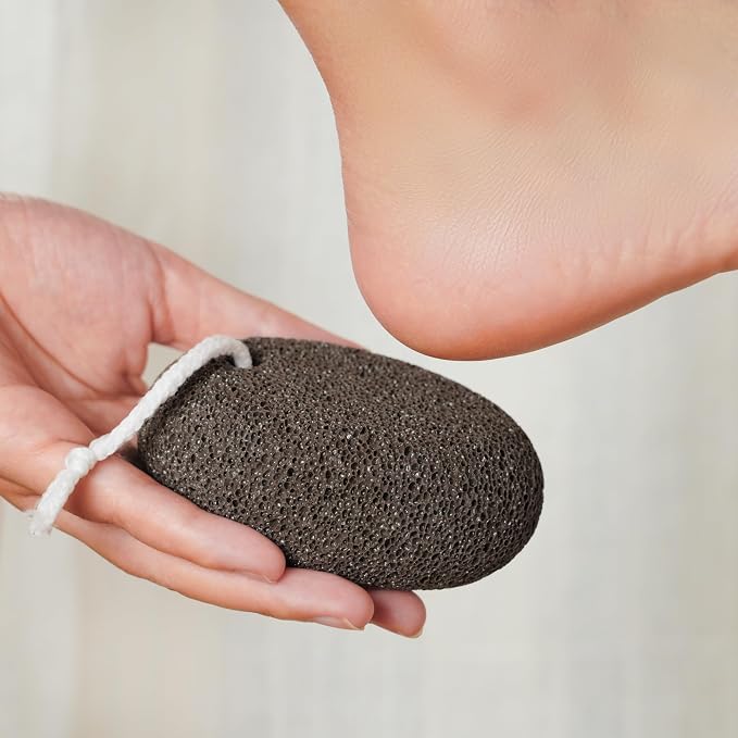 Extra Thick Pumice Stone for Feet and Hands – Ergonomic, Durable Natural Foot - Image 3