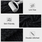 REDKISS Black Microfiber Towels Set of 6-35x70 Inches Oversized Bath Sheets - Image 5
