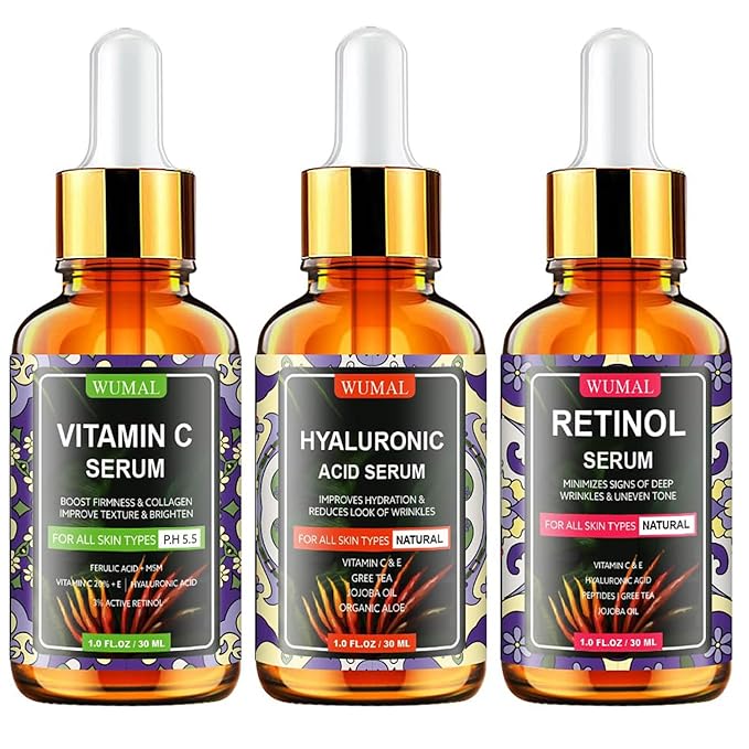 3 Pack Face Serum Set by WUMAL