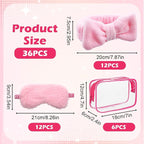 36 Pcs Spa Headband for Women, Makeup Cosmetic Headband for Women 12 Spa - Image 2