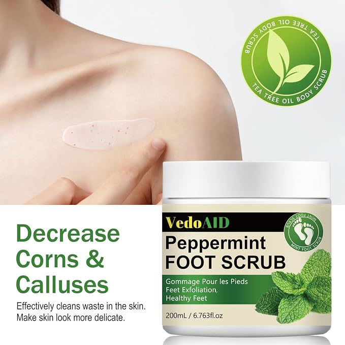 Peppermint Foot Scrub – Natural Exfoliating Cream - Image 7