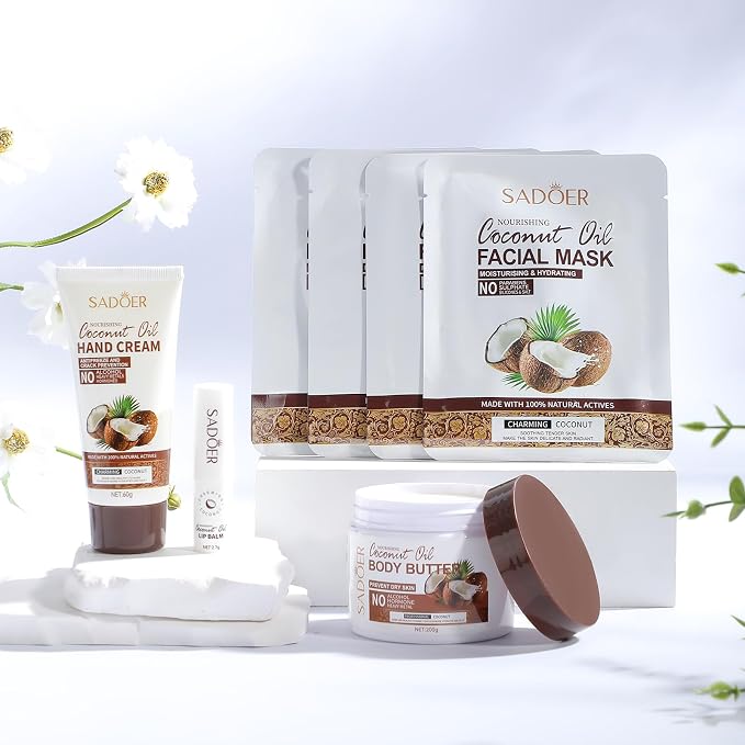 Coconut Spa Gifts for Women Birthday Self Care Kit Mothers Gifts Basket Thank - Image 6