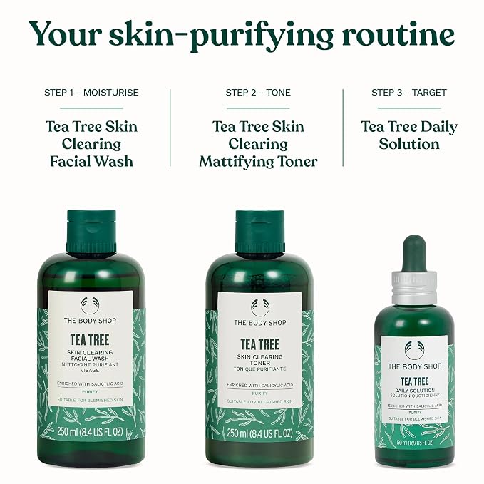 The Body Shop Tea Tree Skin Clearing Mattifying Toner – Purifying Vegan Facial - Image 7