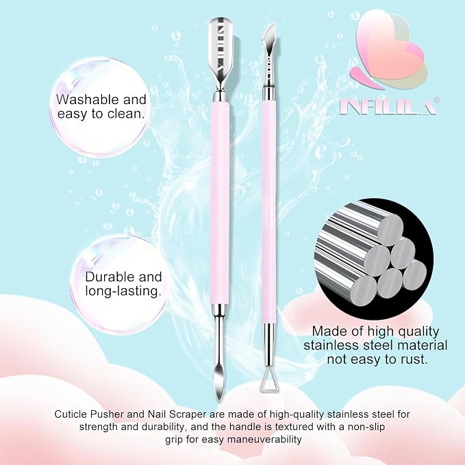 NXJ INFILILA Cuticle Pusher and Cuticle Cutter - Image 6