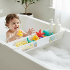 KidCo Bath Toy Organizer Storage Basket, 3 Compartment Horizontal Large - Image 2