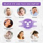 ZNÖCUETÖD Face Ice Mask Facial Ice Packs Gel Hot Cold Compress - Image 3