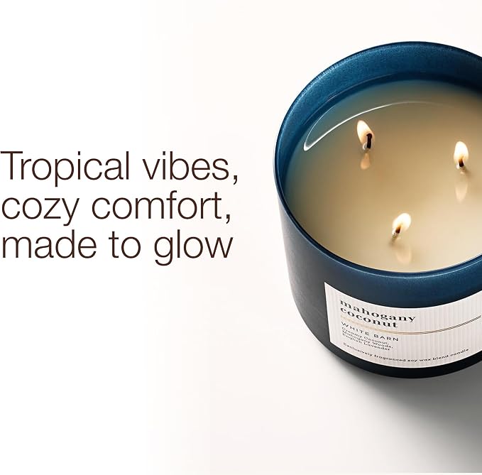 Bath & Body Works 3-Wick Candle, Mahogany Coconut Candle, Strong Throw - Image 2