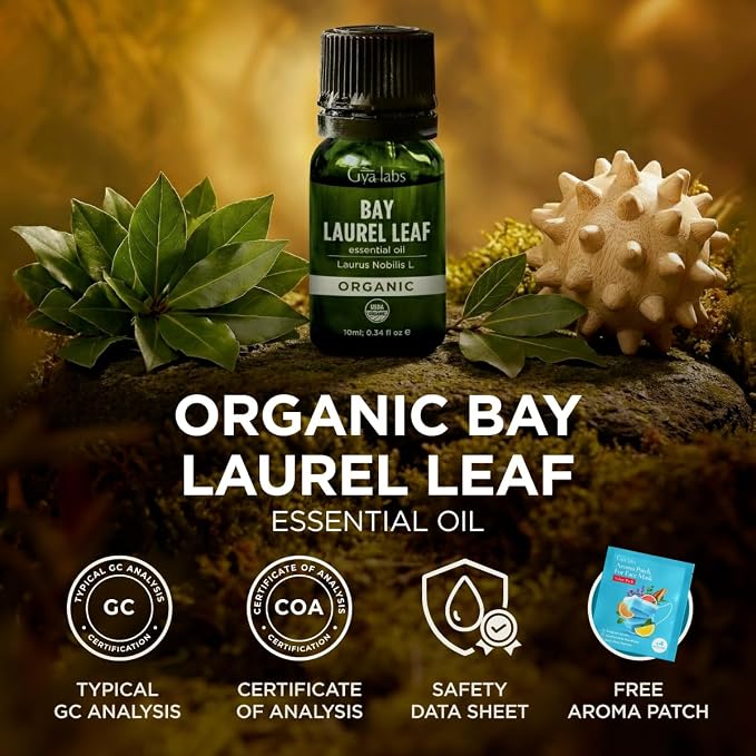 Gya Labs USDA Certified Organic Bay Leaf Essential Oil - Image 8
