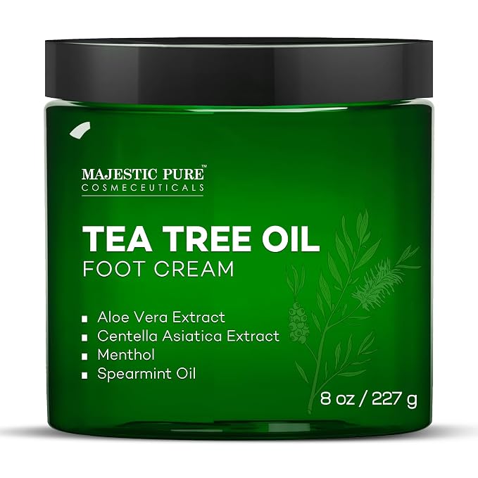 Majestic Pure Tea Tree Oil Foot Cream, Warming Cream by BeautyandPersonalCare