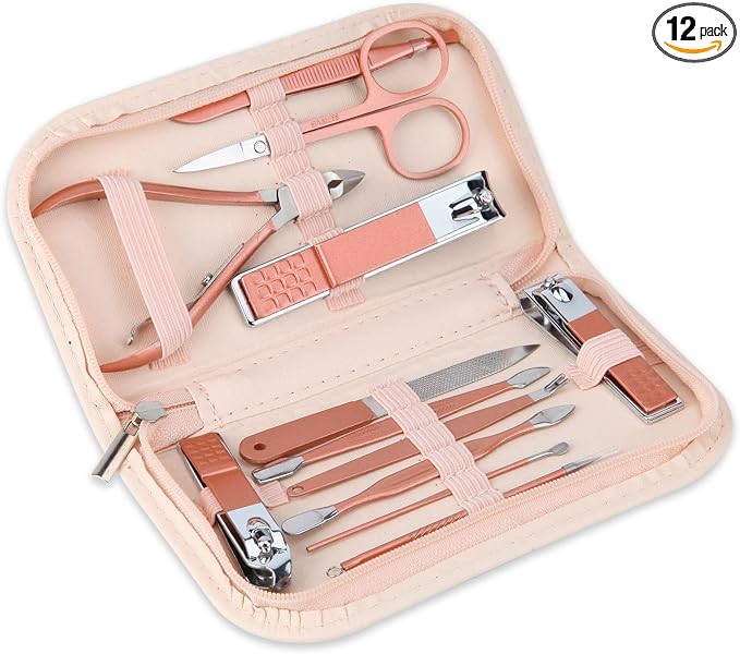 Nail Clippers and Beauty Tool Portable Set Manicure Set 12 in 1, by BENLEEDUONailClippers