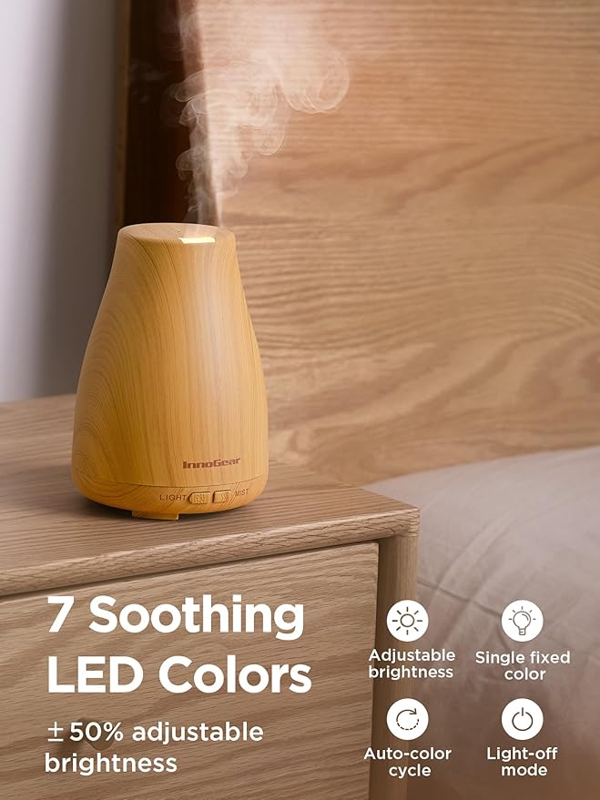 InnoGear Essential Oil Diffuser, Ultrasonic Diffusers - Image 6