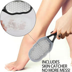 2 Pcs Foot Files with Skin Catcher, Stainless Steel Foot Rasp Callus Remover - Image 4