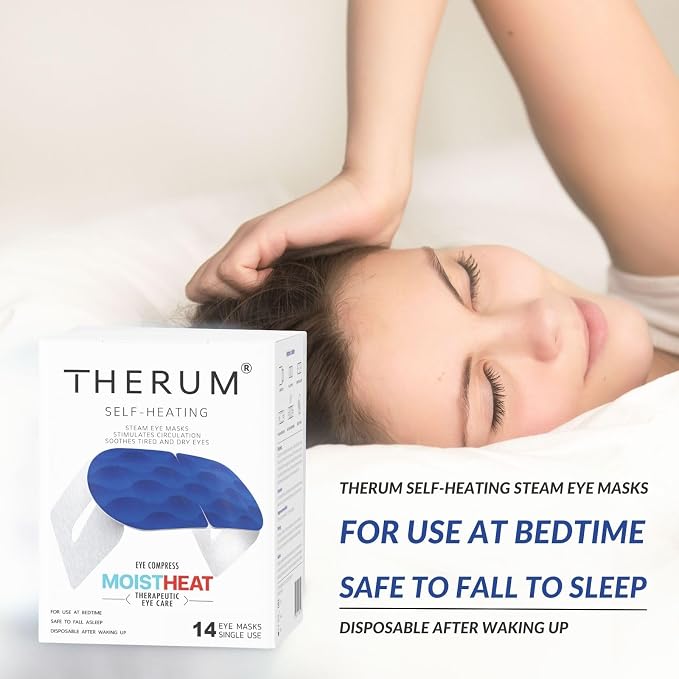 THERUM 120 Mins Long Lasting Self Heating Steam Eye Mask - Image 5