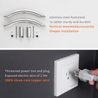 Freestanding Towel Warmer 6 Bars Plug-in Option 3 Working Modes Mirror Polished - Image 5