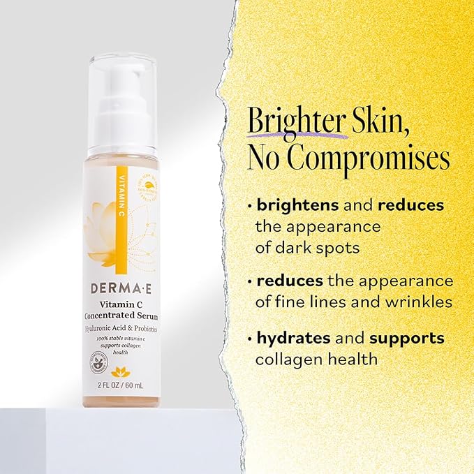 DERMA E Vitamin C Concentrated Serum, 2 Oz, - Image 2