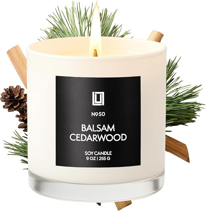 Lulu Candles | Balsam & Cedarwood | Smells Like Fresh Fir | Luxury Scented Soy by LULUCANDLES