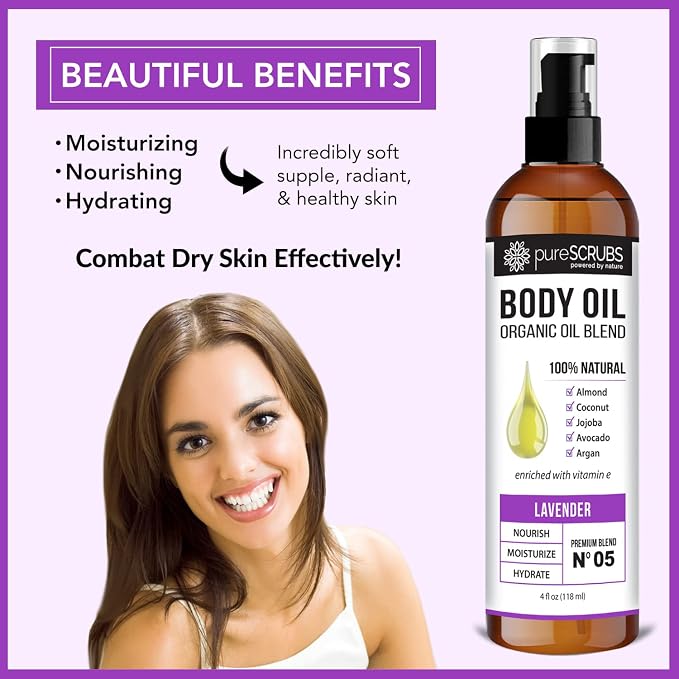 pureSCRUBS Ultra Moisturizing Lavender Body Oil Spray - Image 3