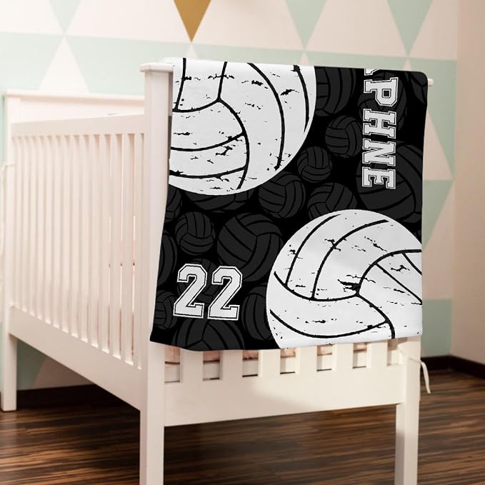 Custom Volleyball Blanket, Personalized Volleyball Blanket, Customized Sport - Image 7