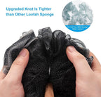 AmazerBath Shower Sponge Loofah Back Scrubber, PE Soft Mesh Loofah Body Scrubber - Image 2