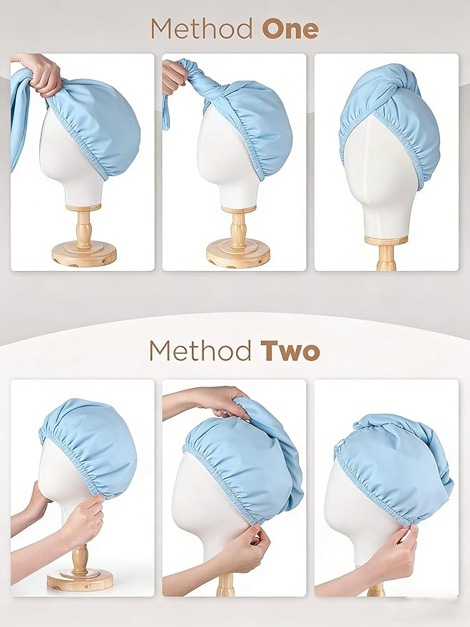 3 Pack Microfiber Hair Towel Wrap - Image 6