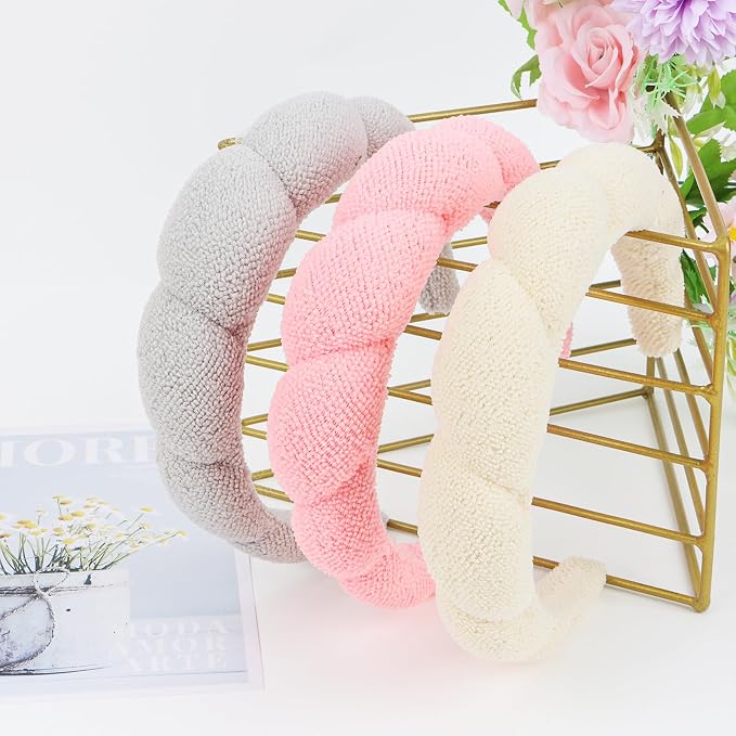 WHAVEL 3 Pack Spa Headband for Skincare, Face Washing - Image 7