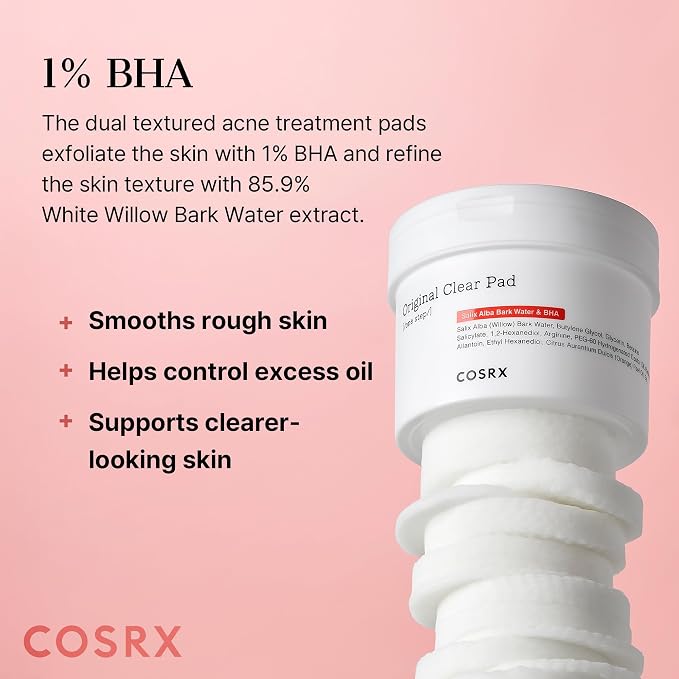 COSRX BHA Toner Pads, 70 Sheets, Exfoliating Pads - Image 3