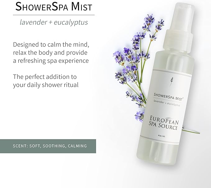 European Spa Source Lavender + Eucalyptus ShowerSpa Mist Spray - Image 2