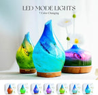 Porseme 280ml Essential Oil Diffuser Glass Color Changing Aroma Air Diffusers - Image 2