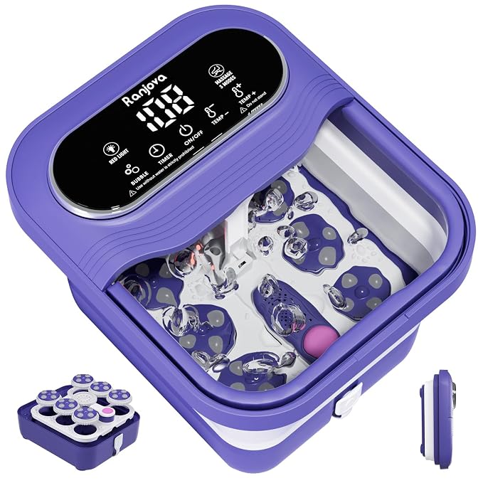 Ranjova Foot Spa Electric Rotary Massage, Collapsible Foot Bath by ranjova