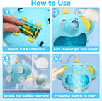 Bath Toys Light Up Elephant Baby Bubble Bath Toys 2 in 1Bath Bubble Machine - Image 6