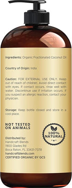 Handcraft Blends Organic Fractionated Coconut Oil | 100% Pure and Natural | - Image 3