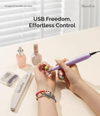 MelodySusie Pen-Shaped Portable USB Nail Drill, PC120I 20000RPM Electric Nail - Image 7
