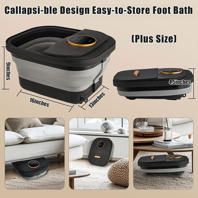 Foot Spa Bath Massager with Heat, Temperature Control, Remote Control, - Image 7
