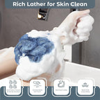 Rnoafmu Shower Loofah Bath Sponge, 60G Loofah Exfoliating Body Scrubber - Image 4