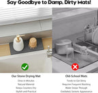 2 Pack Diatomite Stone Sink Tray, Water Absorbing Mat - Image 6