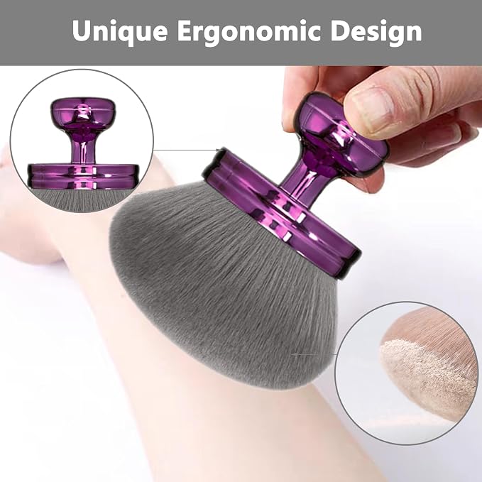 Body Makeup Brush Extra Large Oval Self Tanning Brush Multipurpose 74mm - Image 5