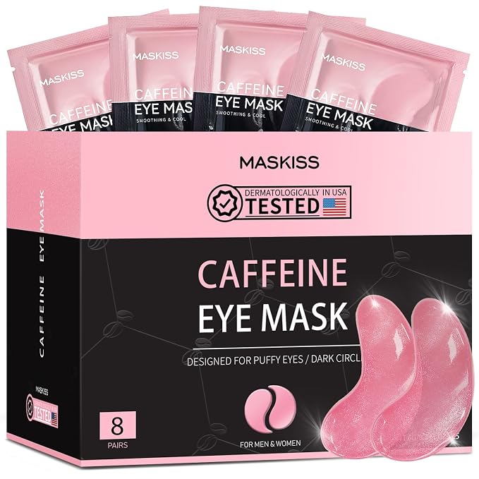 Maskiss Under Eye Patches, Caffeine Eye Masks by Maskiss