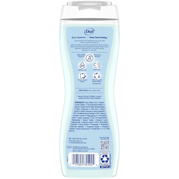 Dial Body Wash, Healthy Hydration, Hyaluronic Acid + Vitamin E, 16 fl oz - Image 6