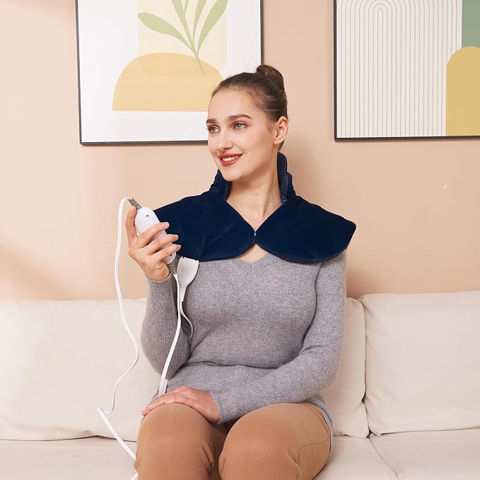 Ambershine 19''x24'' Weighted Neck & Shoulder Heating Pad, 2.5lbs - Image 7