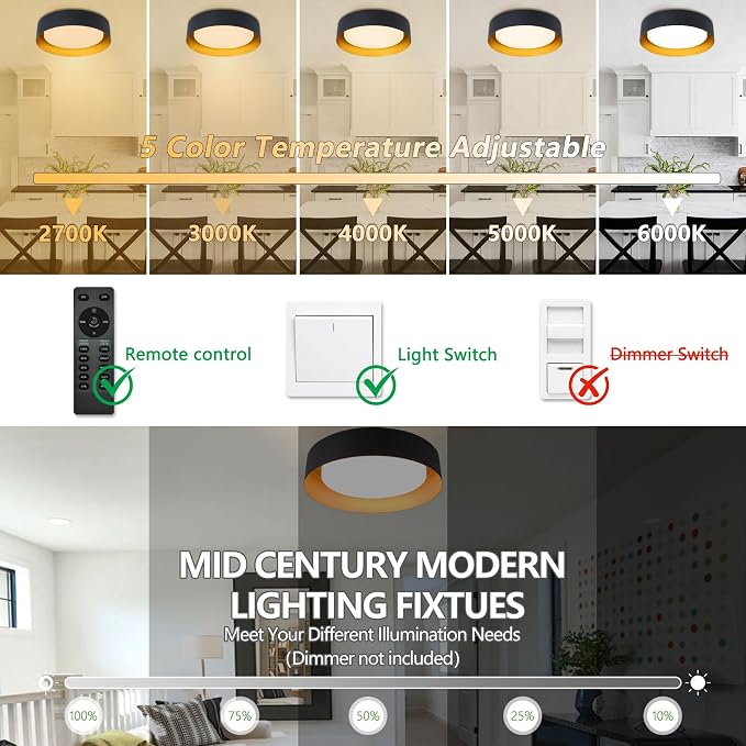 Bargeni Flush Mount Ceiling Light - Image 4