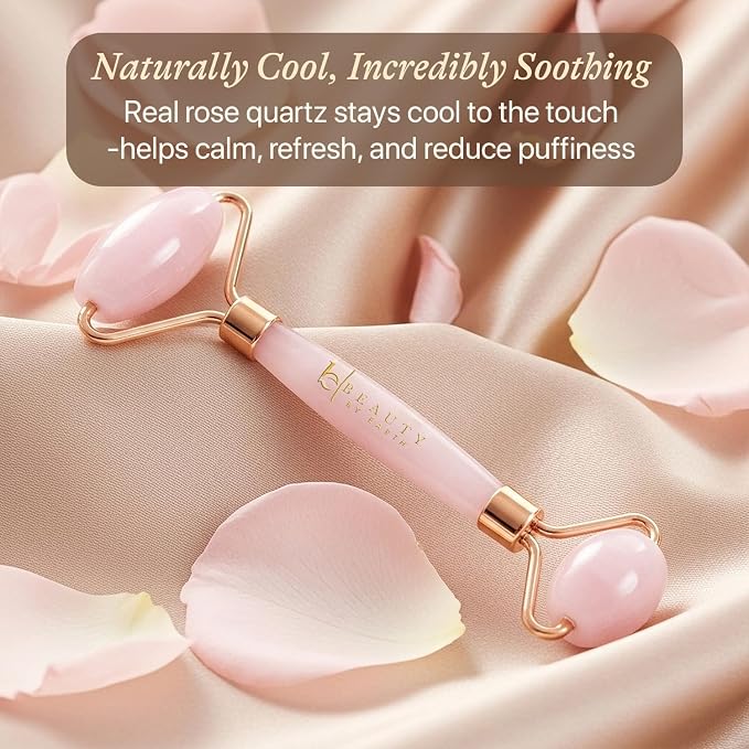 Rose Quartz Face Roller - Image 2