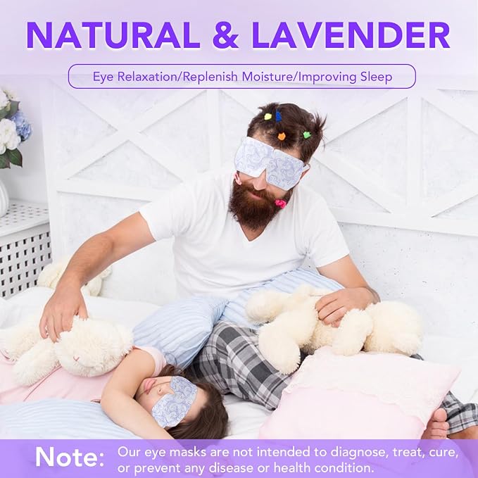 XPCARE 48 Pack Steam Eye Masks for Dry Eyes, Self Heated Steam Warm Eye Mask - Image 5