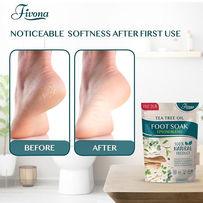 Foot Soak Epsom Salt with Tea Tree Oil 2 LB - Image 7